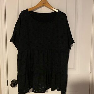 EUC eyelet tunic/ blouse 1x